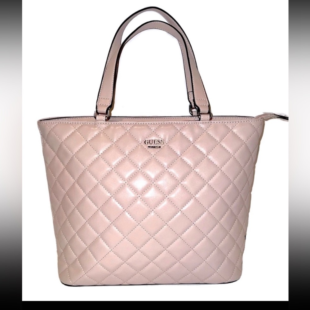 GUESS Quilted Tote Satchel purse Handbag
